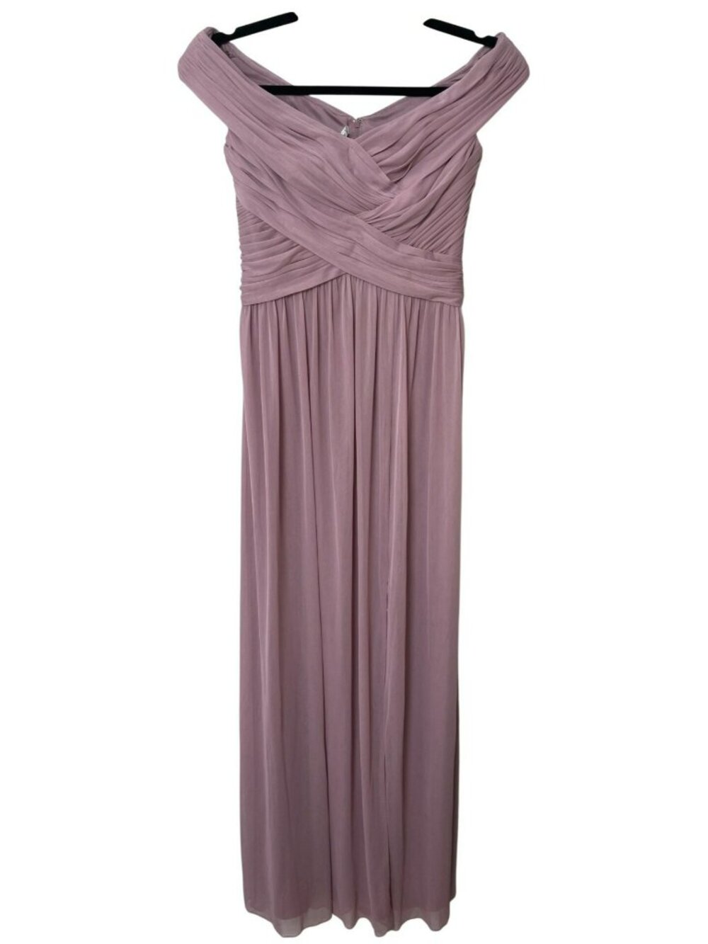 Celebrate DB Studio Crisscross Off-the-Shoulder Mesh Dress #F19951 Size 2 NEW